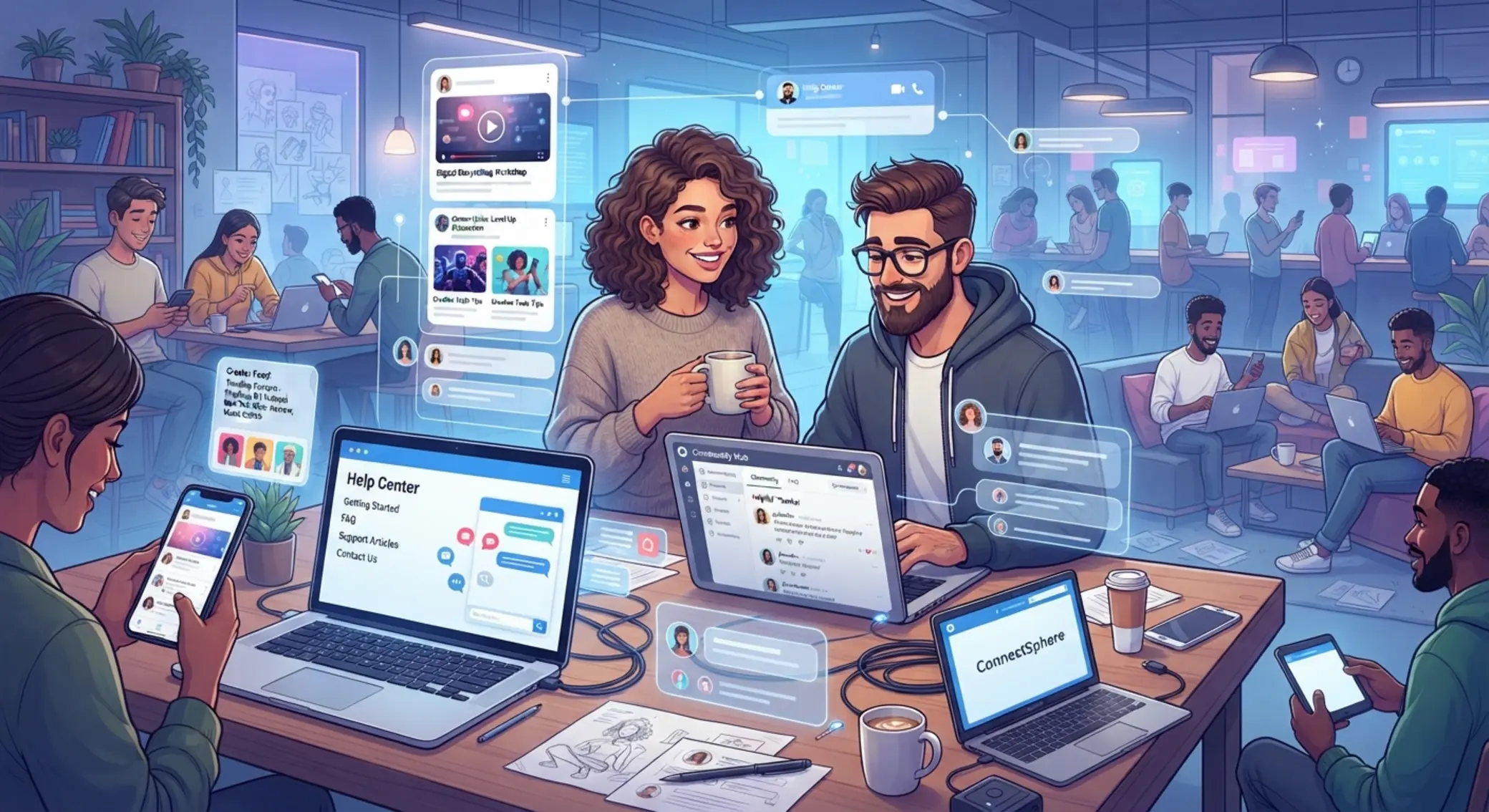 Online komunita, obsah pro hráče a sociální sítě v digitálním prostředí