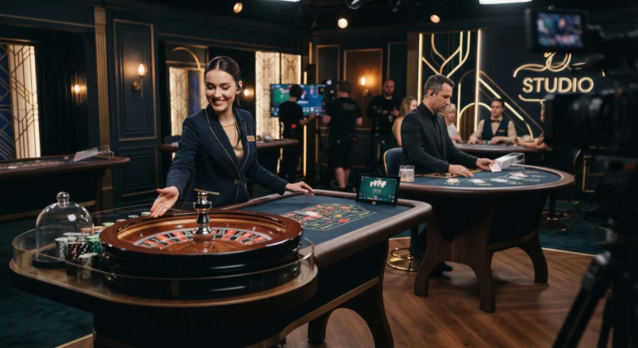 Stylové studio live her s ruletou a blackjackem v moderním českém online prostředí